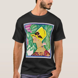 Art deco-kvinnans porträtt t shirt
