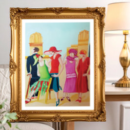 Art Deco Kvinnor Affisch