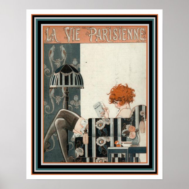 Art Deco La Vie Parisienne 16 x 20 Poster (Framsidan)