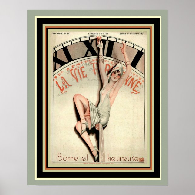 Art Deco La Vie Parisienne 16 x 20 Poster (Framsidan)