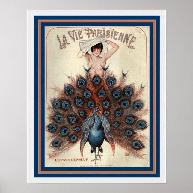Art Deco La Vie Parisienne 16 x 20 Poster (Framsidan)