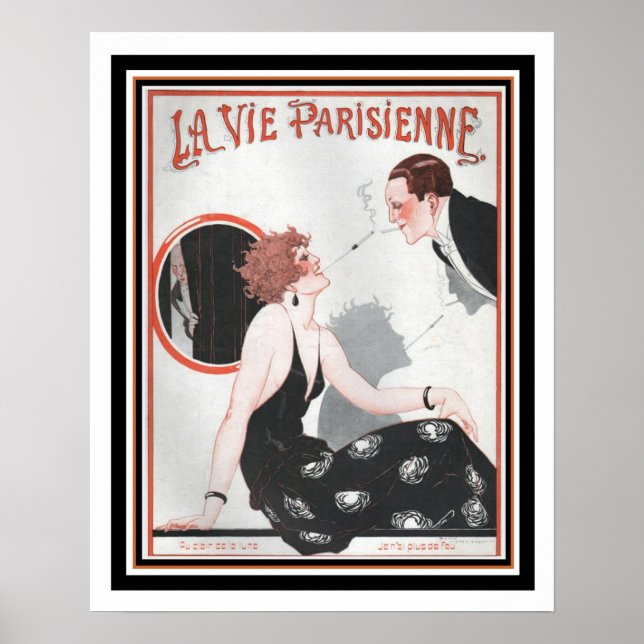 Art Deco La Vie Parisienne 16 x 20 Poster (Framsidan)