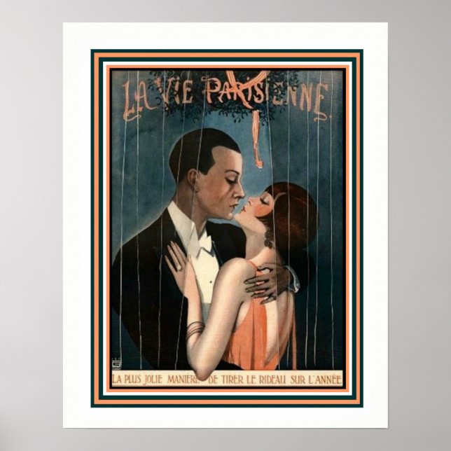Art Deco La Vie Parisienne 16 x 20 Poster (Framsidan)