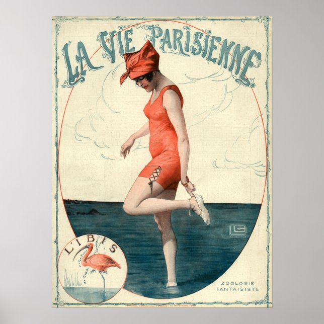 Art Deco La Vie Parisienne Poster (Framsidan)