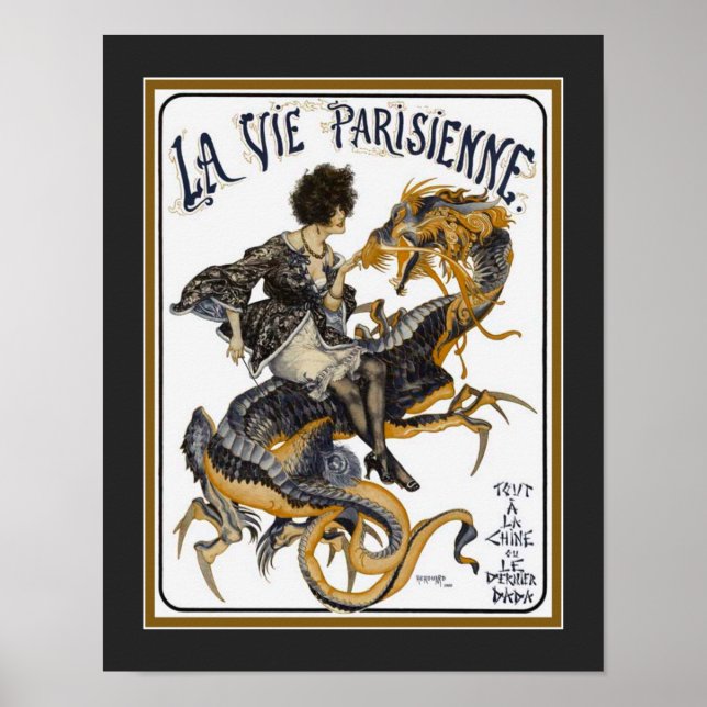 Art Deco La Vie Parisienne Poster (Redigera) (Framsidan)