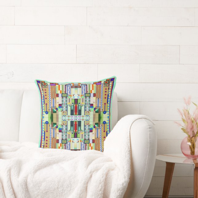Art Deco-lagat glas 2 Kudde (Soffa)