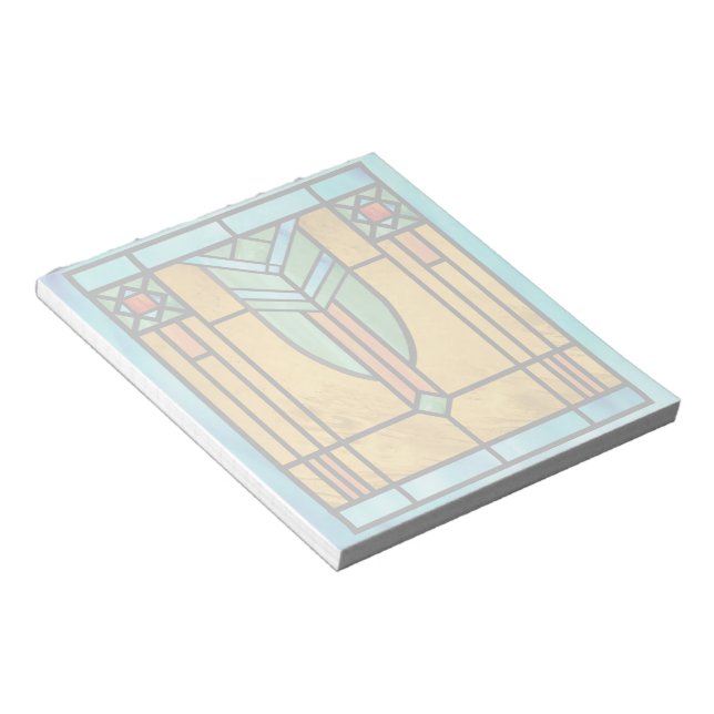 Art Deco-lagat glas 3 Anteckningsblock (Vinklad)