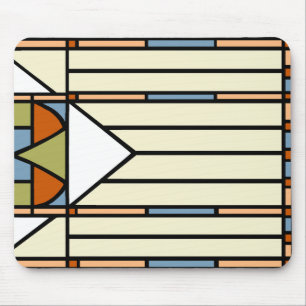 Art Deco-lagat glas Musmatta