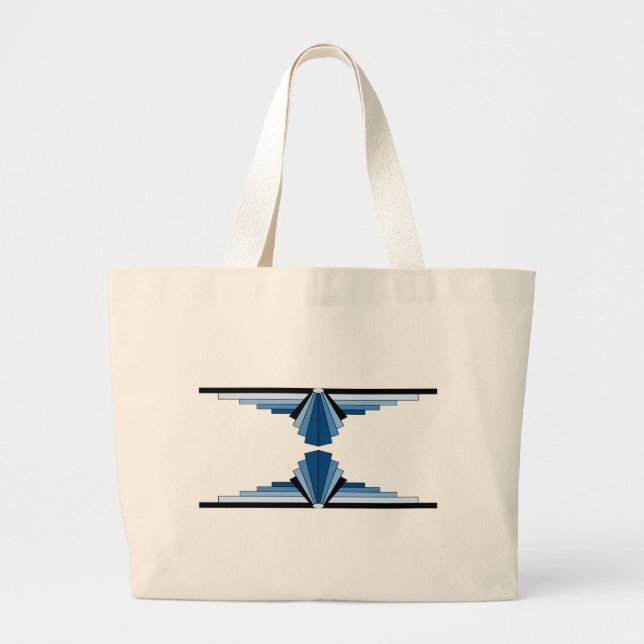 Art Deco Lagrar i Blue Jumbo Tygkasse (Framsidan)