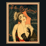 Art Deco Lakan Music A La Boheme 16 x 20 Poster<br><div class="desc">Vintage Art Deco Lakan Music "A La Boheme" av Jacco. Poster åtgärder 16 x 20</div>