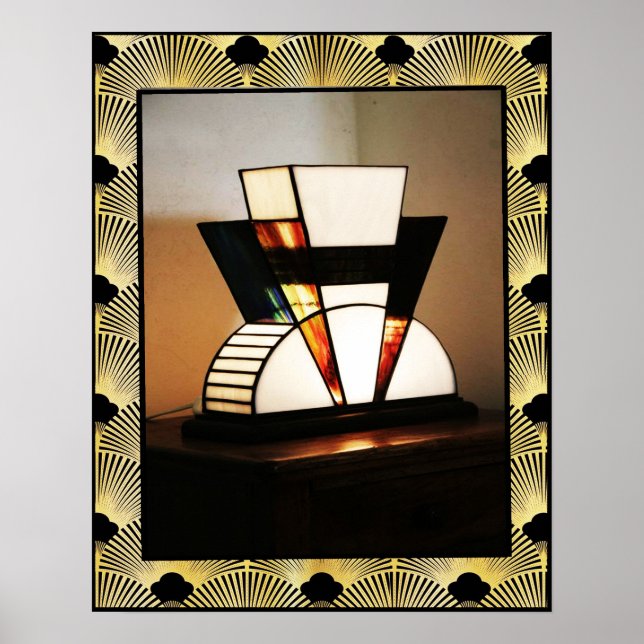 Art Deco Lamp Poster (Framsidan)