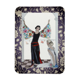 Art Deco Lila Accented Magnet