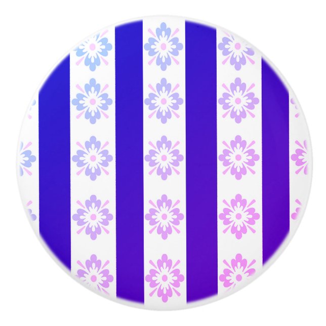 Art Deco Lila Ceramic pull Knopp (Framsidan)