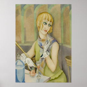Art Deco - Lili Elbe Porträtt av Gerda Wegener Poster