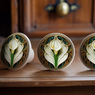 Art Deco Lilly Art nouveau Knopp