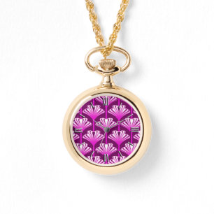 Art Deco Lily, Ametyst Lila och Orchid Armbandsur