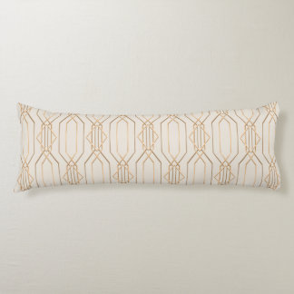 Art Deco Linen & Guld Kroppskudde