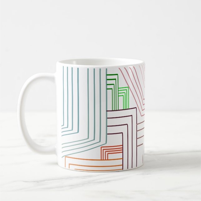 Art Deco Linjer Kaffemugg (Vänster)