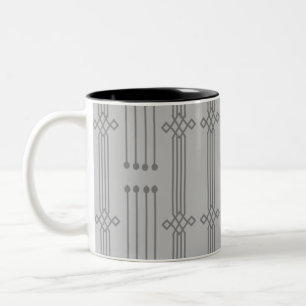 Art Deco Linjer Två-Tonad Mugg