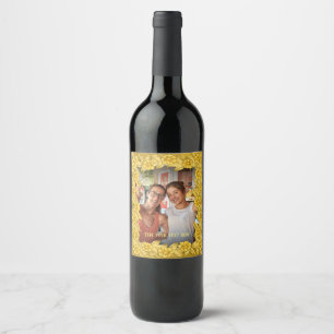 Art Deco Liquor Flaska-etikett Vinflaska Etikett