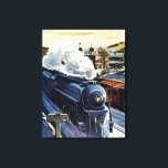 Art Deco Locomotive Baltimore och Ohio Canvastryck<br><div class="desc">Art Deco Locomotive Baltimore och Ohio.</div>