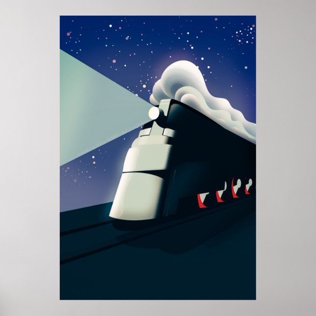 Art Deco Locomotive Poster (Framsidan)