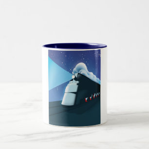 Art Deco Lokomotiv Två-Tonad Mugg