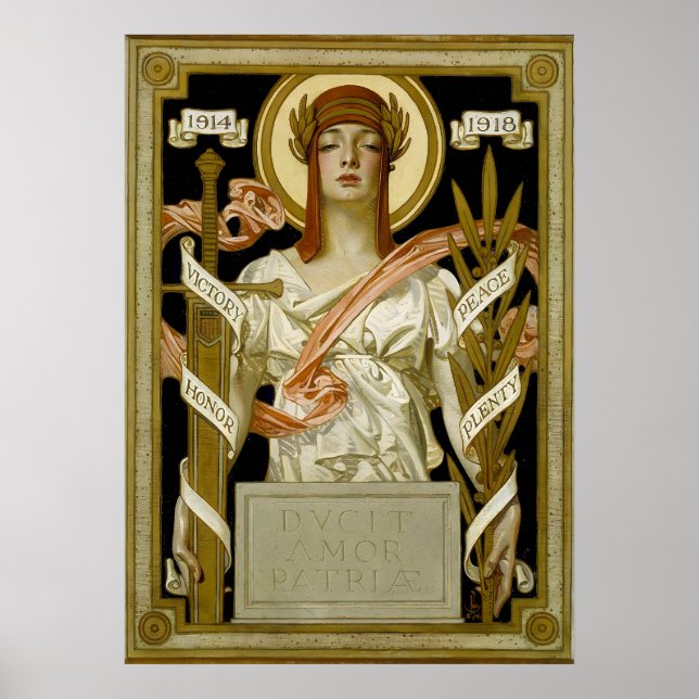 Art Déco lördagskvällen Poster (Framsidan)