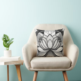 Art Deco Lotus Dekorativ kudde