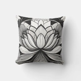Art Deco Lotus Dekorativ kudde
