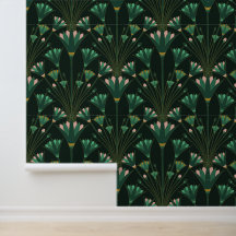 Art Deco Lotus - Scallop Lotus - Smaragdgrön