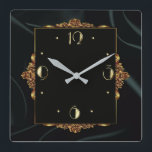 Art Deco lux Fyrkantig Klocka<br><div class="desc">Underbar klockdesign. Du kommer att kärlek den som andra. Du kan fritt använda den här designen för andra produkter som du gillar eller anpassa och lägga till texten. Följ mig för mer. Tack. Ha en trevlig dag.</div>