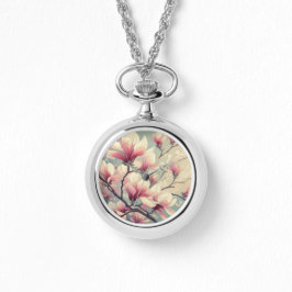Art Deco Magnolia Blommor eWatch Ur Armbandsur