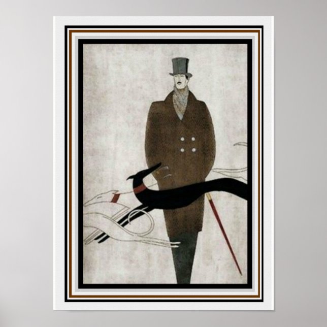 Art Deco Manar Mode Poster 12 x 16 (Framsidan)