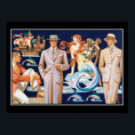 Art Deco Manar Mode Vintage affisch<br><div class="desc">Art Deco Manar Vintage affisch vintage,  tidigare bild,  marmaid,  sjöjungfru souvenir,  vintage turistanir,  frankrike,  Mode från fransk i vintage i manar i mode i vintage,  mode 1930-talet,  mode manar-modeller,  historiska förebilder,  landskap,  sjöjungfru i byggnad i sjölandskap,  1920-tal,  cityscape,  hav,  poster, </div>