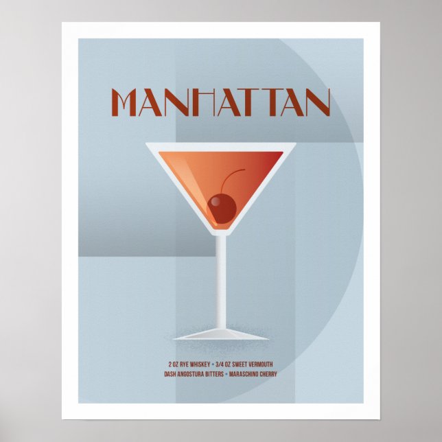 Art Deco Manhattan Poster (Framsidan)
