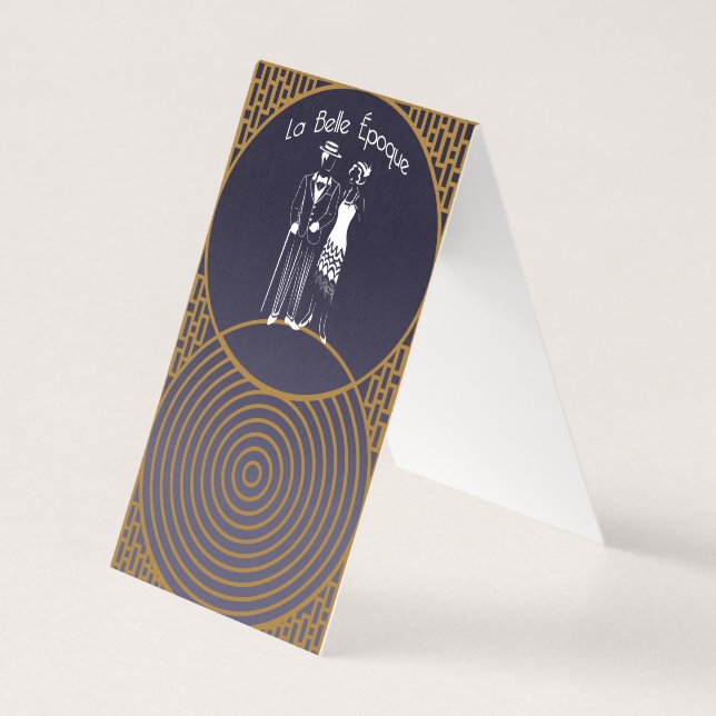 Art Deco-mappat kort (Framsida)