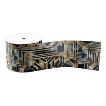 Art-deco marble Black och guld Jazzy Geometric