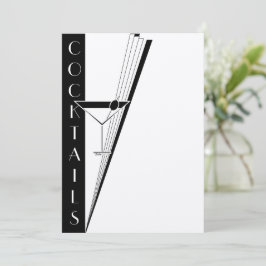 Art Deco Martini Meny