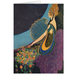 Art Deco Mavis Parfym annons Hälsningskort