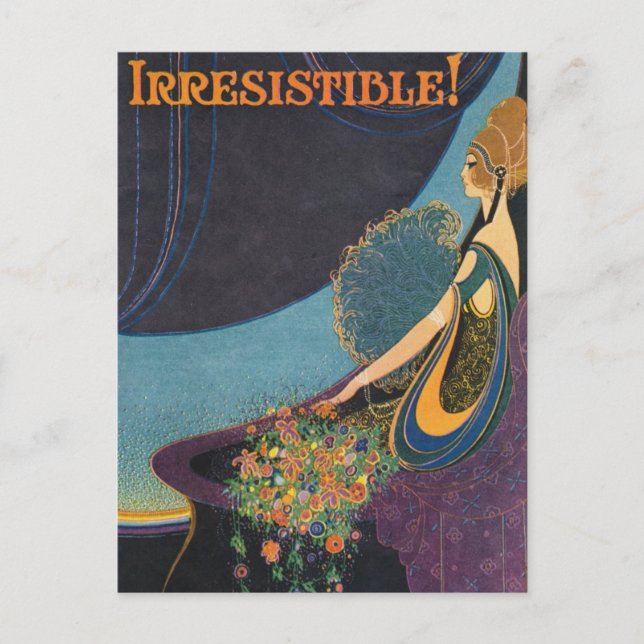 Art Deco Mavis Parfym annons Vykort (Framsida)