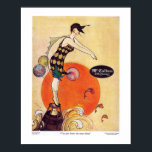 Art Deco McCallum Hosiery Poster<br><div class="desc">Ännu en underbar vintage för McCallum Silke Hosiery. Gång igen i vackra färg och med ett dam som står på en buj och får redo att dyka upp i havet. Texten lyder: "Du vet att hon bär dem." Fantastiskt.</div>
