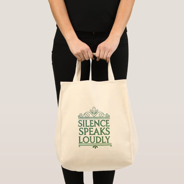 Art Deco-meddelande Livsmedel Tote Tygkasse (Framsida (produkt))