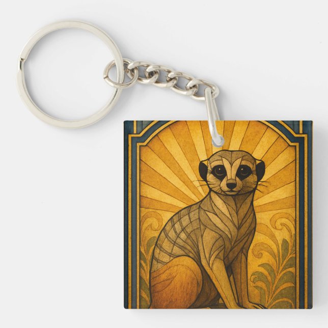 Art Deco Meerkat Illustration (Framsidan)