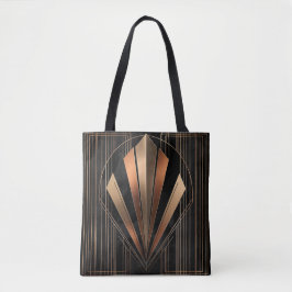 Art Deco Metallic Geometric Elegance Tygkasse