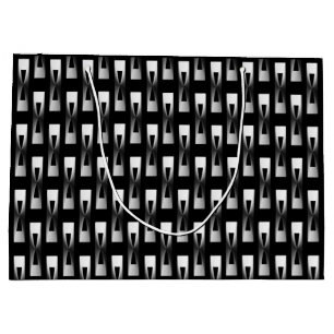 Art Deco Metallic Geometric - Silver och Black