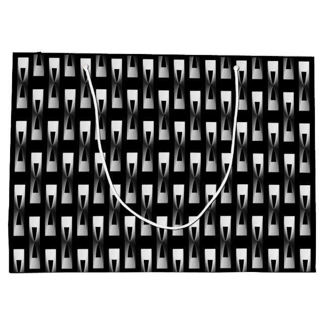 Art Deco Metallic Geometric - Silver och Black (Baksidan)