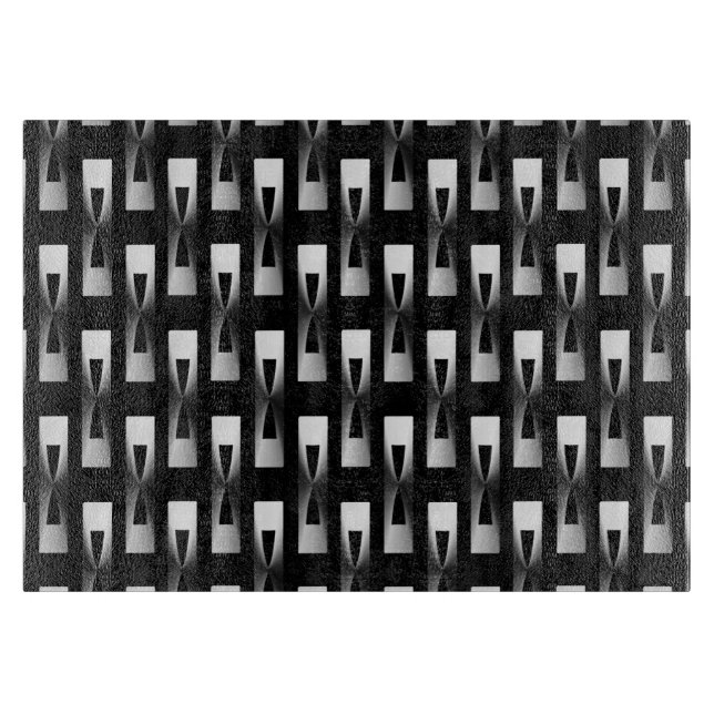 Art Deco Metallic Geometric - Silver och Black (Framsidan)