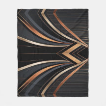 Art Deco Metallisk Geometrisk Elegans