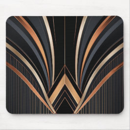 Art Deco Metallisk Geometrisk Elegans Musmatta